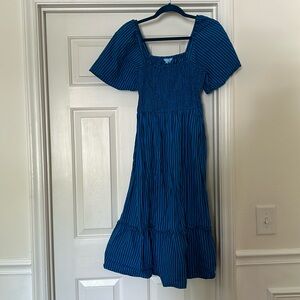 Blue striped Draper James dress
